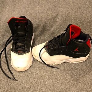 Jordan Kids Black and White Sneakers